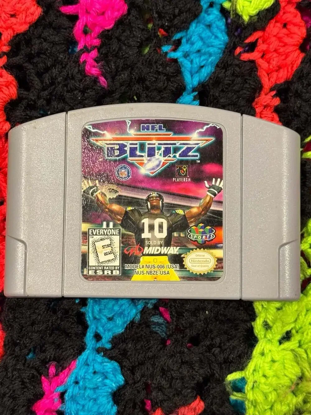 NFL Blitz Nintendo 64 N64 Game Cartridge tested and working, genuine